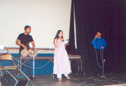 Hindu soc. presenting  a song...